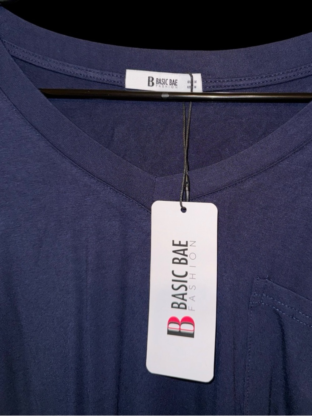 Basic Bae Full Size V-Neck Long Sleeve Top - Picture 8 of 8